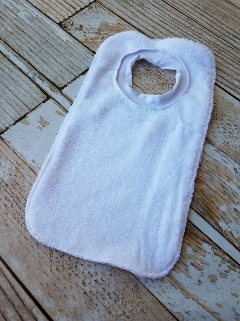 Infant or Toddler Pull Over Bib flannel and Terry Cloth Etsy