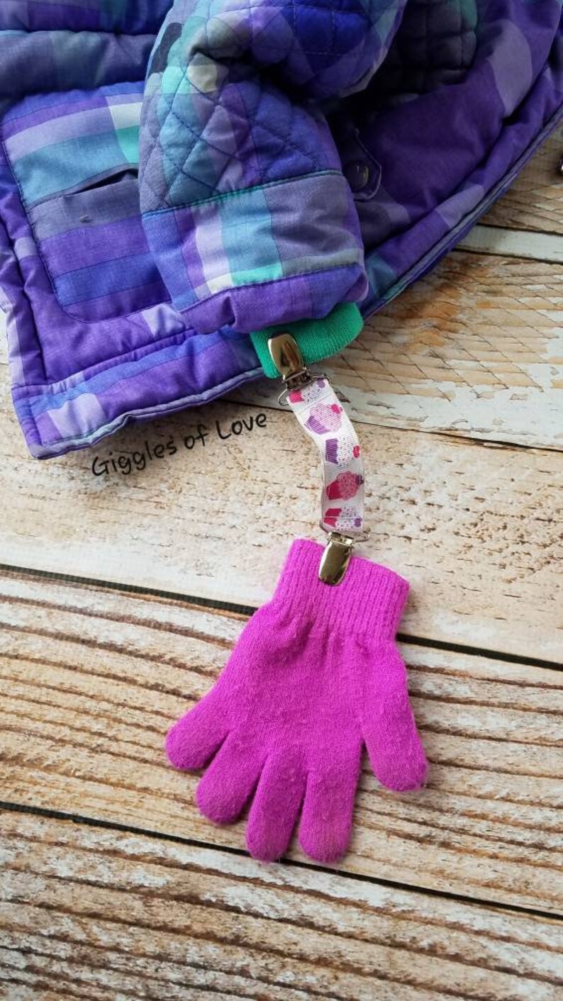 Pair of Mitten Clips Double Sided Boy Infant Toddler Child Etsy