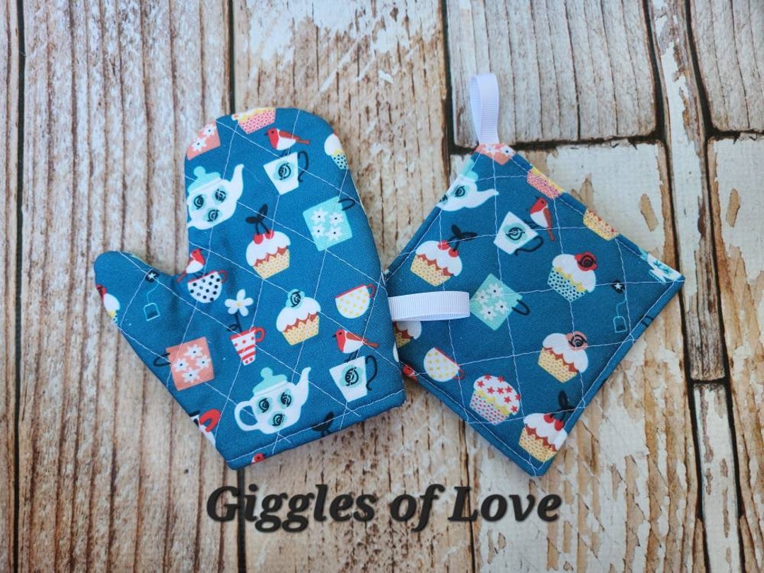Pretend Play Oven Mitt & Pot Holder individual or Set for Toddler/child
