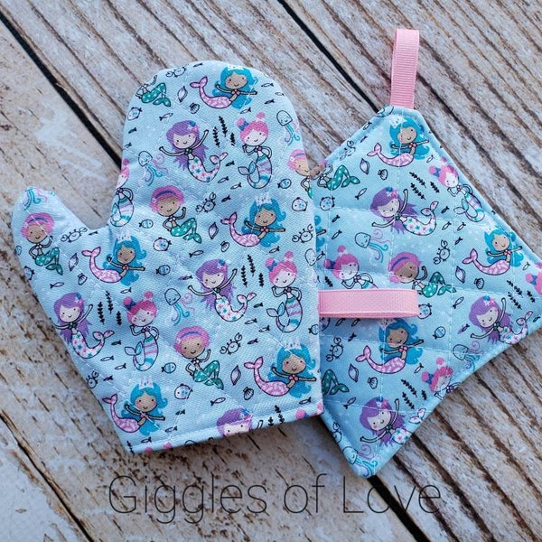 Kids Oven Mitt Etsy
