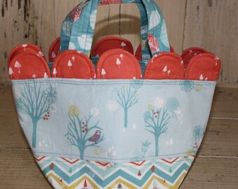 Scallop Patchwork Basket