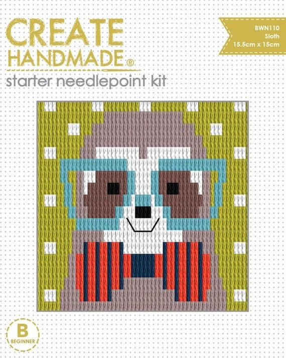 Needle Point Kit Sloth