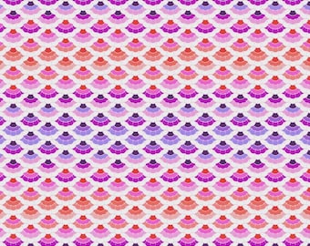 Aquatic Lace in Ultraviolet for the Floral Reef Range by Tula Pink