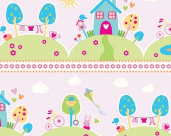 Main Pink for Sweet Home range for Riley Blake Designs