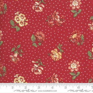 Fussy Flower Red de Jardin De Fleurs de la gama French General para Moda