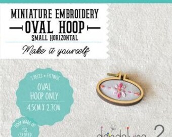 Small Miniature Embroidery oval HOOPS horizontal No Embroidery