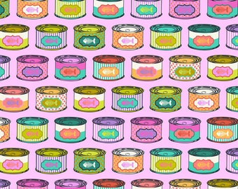 Snack per gatti Tabby Road Deja Vu in Electroberry di Tula Pink
