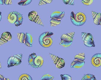 Lil Shelly in Marine for the Floral Reef Range by Tula Pink