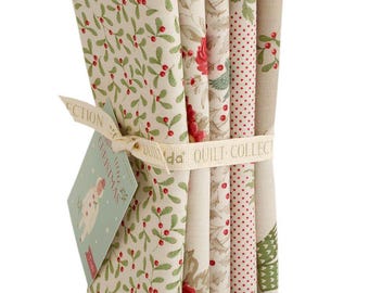 Tilda Merry little Christmas in Cream Fat Quarter Set