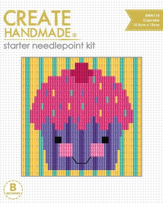 Needle Point Kit Cupcake