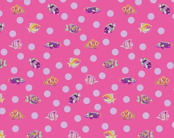 School Crossing in Delphine for the Floral Reef Range by Tula Pink