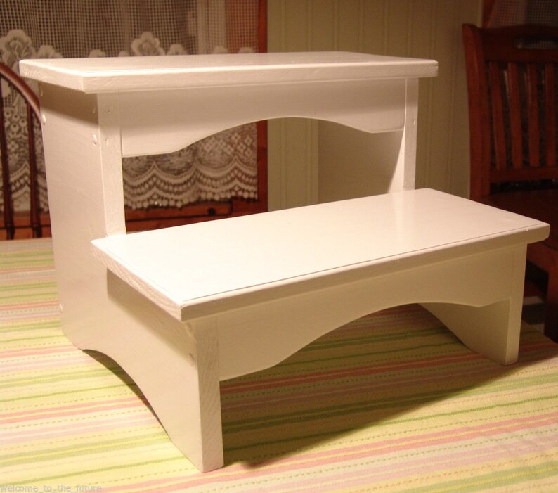 Handcrafted Heavy Duty Step Stool Wooden Bedside Bedroom Etsy