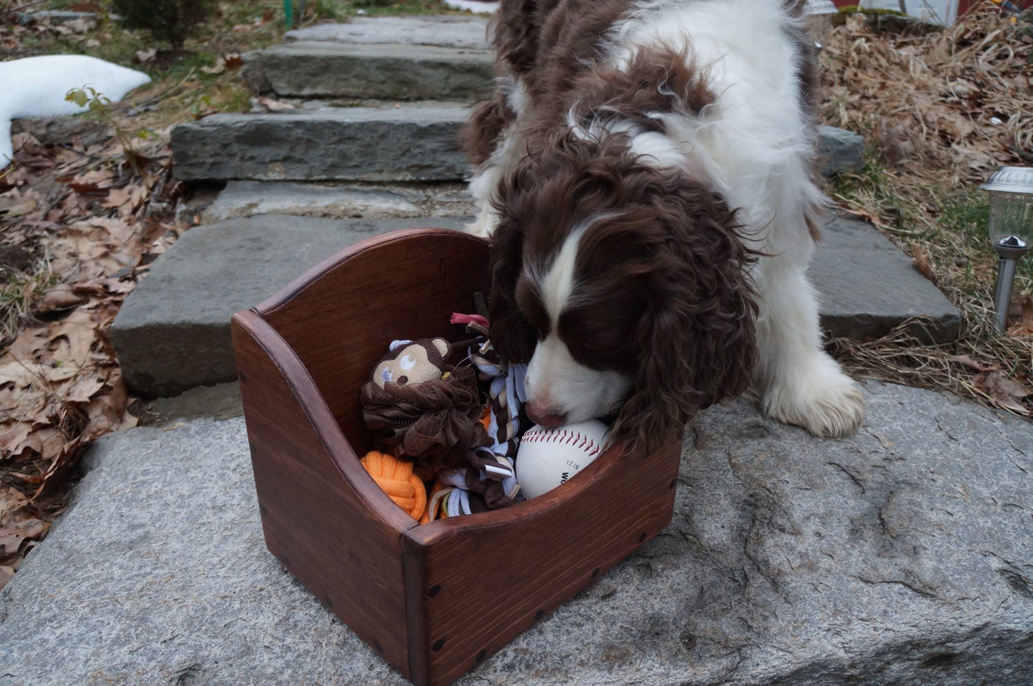 Handcrafted Heavy Duty Dog TOY Box Our curved model 11.5 Etsy