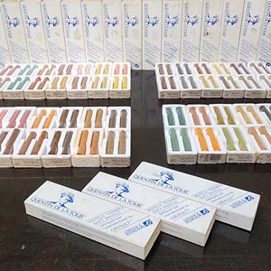 Box a misc pastels (Grumbacher/Rembrandt/Etc)