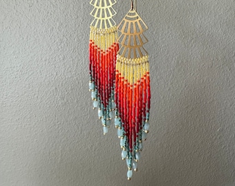 sunset earrings