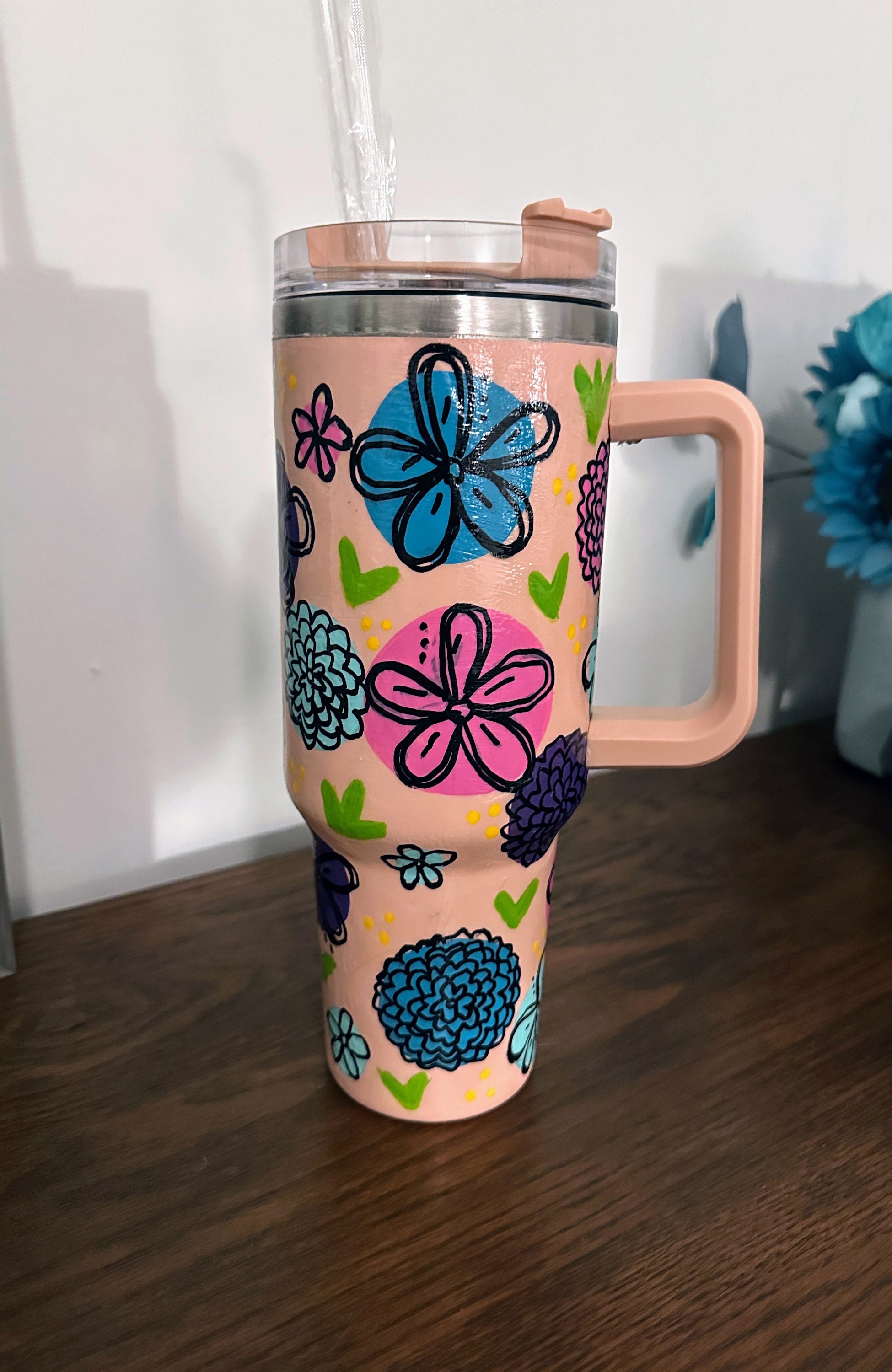 Blue Ombre • 40 oz Tumbler – Calligraphy Creations In KY