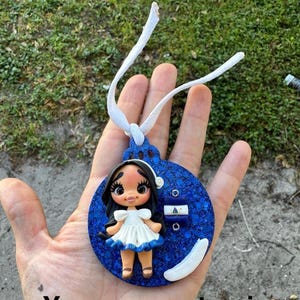 Adornos navideños bandera de Nicaragua país hecho a mano bandera navideña Nicaragua / muñeca nicaragüense personalizada