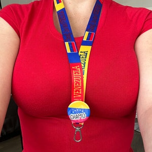 Lanyard Venezuela/ Venezuela Keychain Gift Flag Handmade Key chain key holder bag charm Venezuela / Venezuela