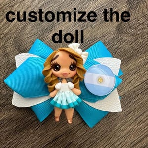 Lazo argentino hecho a mano para niña / Lazo bandera Argentina