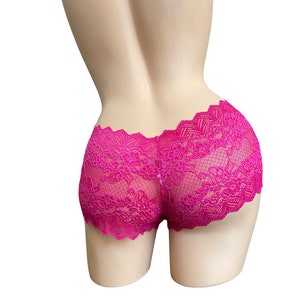 Boyshorts pack 1 / lace boyshorts handmade/ size small pick your color