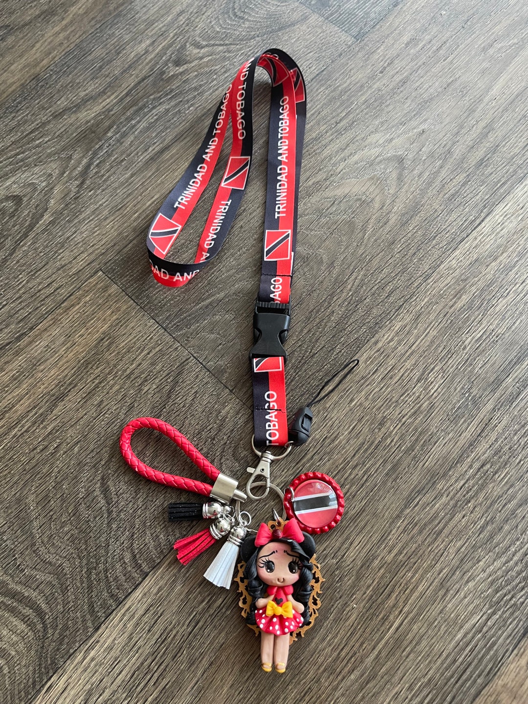 Personalized Lanyard Trinidad and Tobago Flag / Trinidad and Tobago