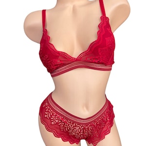 Lace Boyshorts Set - Etsy