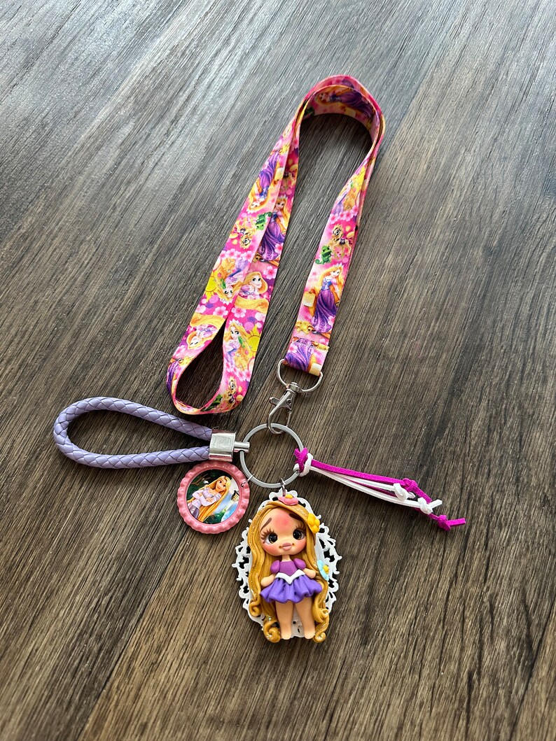 Handmade Inspired Rapunzel Porcelain Doll Keychain, Bag Charm - Etsy