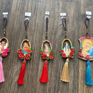 Virgin Mary Car Accessory, Suction Cup, caridad del cobre , Our Lady Of Guadalupe Car Decor, Mary Virgin, Window Ornament, Religious Gift.