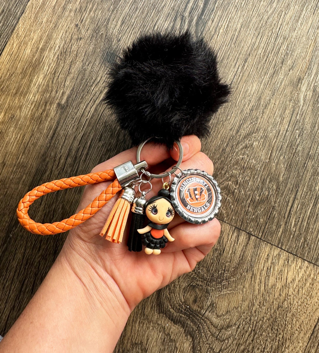 Personalized Cincinnati Bengals Keychain . Key Chain Etsy