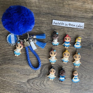 Honduras Keychain flag country key chain doll wrist key holder key bag key charm bag charm car accessories bag holder handmade USA seller