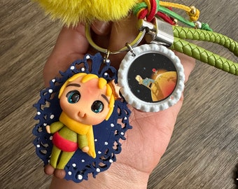 Little Prince Porcelain Keychain - Handmade Aesthetic Charm