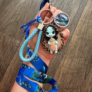 Water keychain hecho a mano /  muñeca de porcelana /  regalo