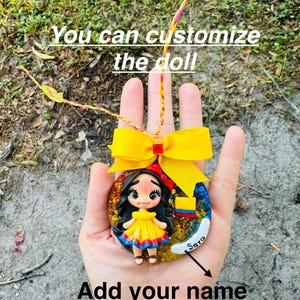 Personalized Colombia doll Ornament  Christmas Gift Flag Artistic Handmade 3D Doll decoration Country personalized