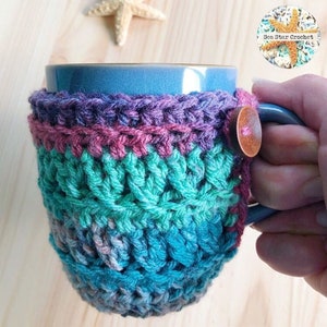 PDF PATTERN ONLY Crochet Mug Cozy Trio / Mug Cozy / Cup Cozy / Drink Cozy image 5