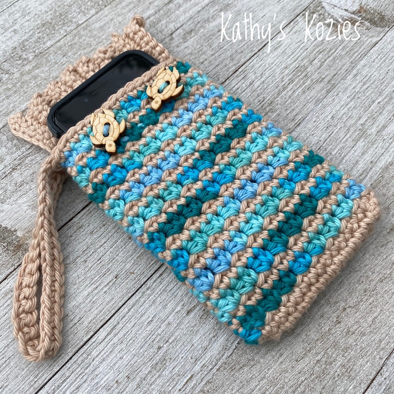 PDF PATTERN ONLY Crochet Sunglass Everything Case / Phone Pouch / Wristlet / Drawstring / image 2