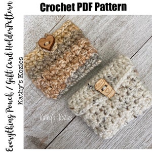 PDF PATTERN ONLY - The Everything Pouch / Gift Card Holder / Tea pouch / Earbud holder