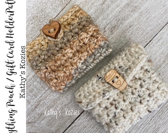 PDF PATTERN ONLY - The Everything Pouch / Gift Card Holder / Tea pouch / Earbud holder