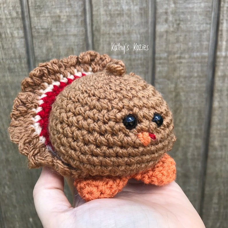 PDF PATTERN ONLY Little Gobbles Crochet Turkey Pattern image 4