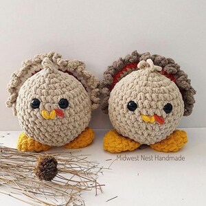 PDF PATTERN ONLY Little Gobbles Crochet Turkey Pattern image 9