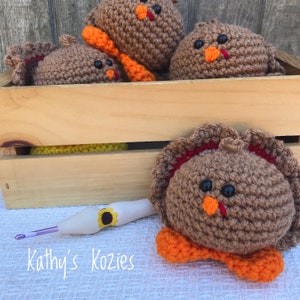 PDF PATTERN ONLY Little Gobbles Crochet Turkey Pattern image 8