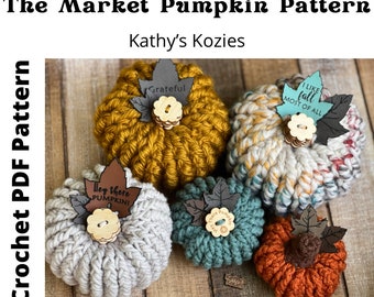 PDF PATTERN ONLY - The Market Pumpkin Crochet Pattern