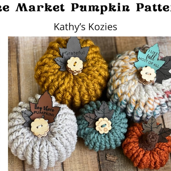 PDF PATTERN ONLY - The Market Pumpkin Crochet Pattern