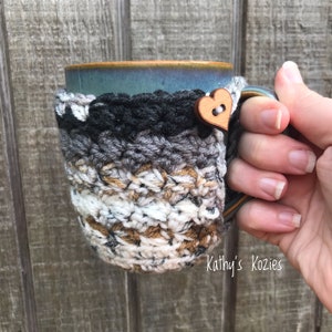 PDF PATTERN ONLY Crochet Mug Cozy Trio / Mug Cozy / Cup Cozy / Drink Cozy image 3