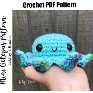 PDF PATTERN ONLY - Mini Octopus Pattern / No Sew / Crochet Pattern / Baby Octo