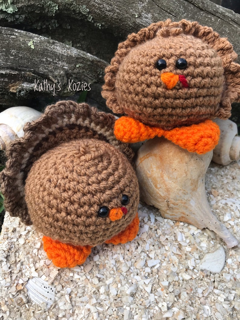 PDF PATTERN ONLY Little Gobbles Crochet Turkey Pattern image 5