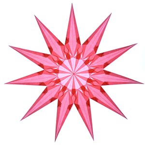 Rose’s Pink Waldorf Window Star