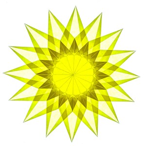 Aunt Vickie’s Lemon Yellow Waldorf Window Star