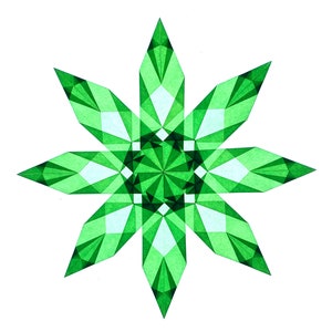 Deven&#39;s Lime Green Waldorf Window Star