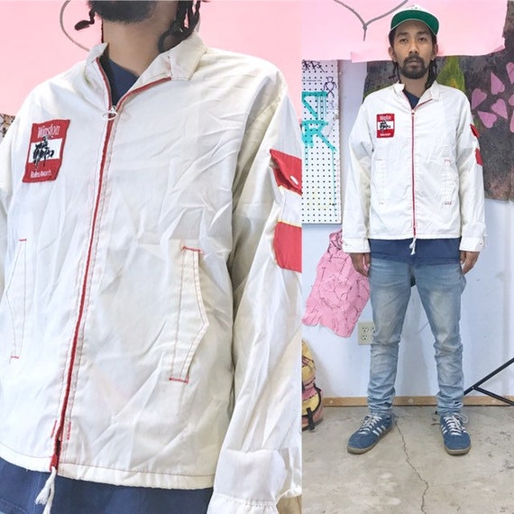 Vintage windbreaker rj reynolds winston cigarettes size medium