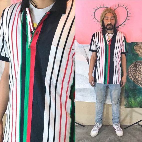 Vintage Dead Stock Timberland White Polo Striped XXL 1990s 1980s